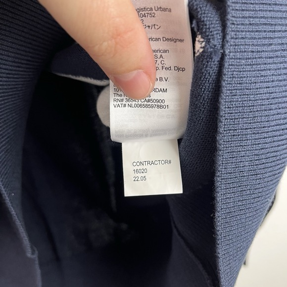 Calvin Klein Men's Medium Sweater Blue Long Sleeve Big CK Logo Pullover Preppy - Picture 7 of 7